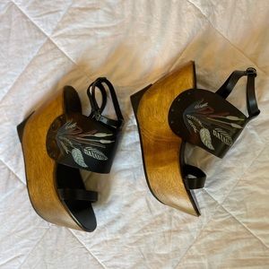 Tory Burch Wood Wedges